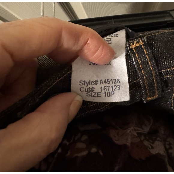 Denim Co Perfect Flex Straight Leg Jeans Petite Size 10P Dark Blue NWT - Picture 3 of 4